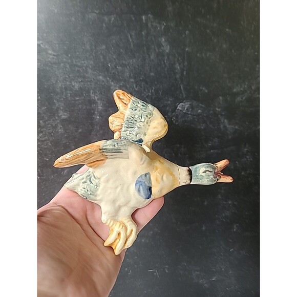 Ceramic Wild Duck Wall Pocket Planters Vintage, READ Description - Picture 4 of 10